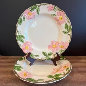 Franciscan Desert Rose Dinner Plates (2) Vintage